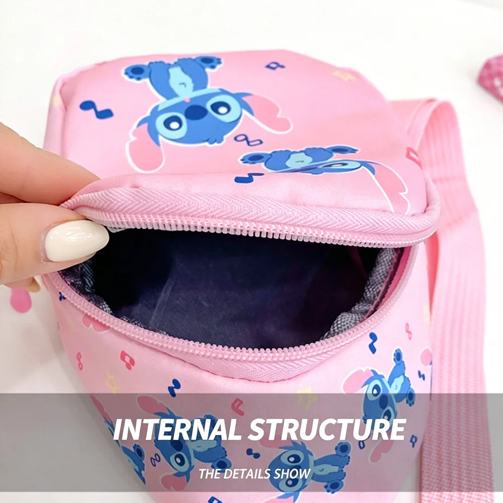 Sac poitrine Stitch - Rose avec Notes de Musique