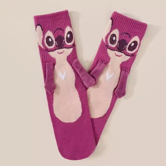 Chaussettes Angel - Roses avec Bras en Relief